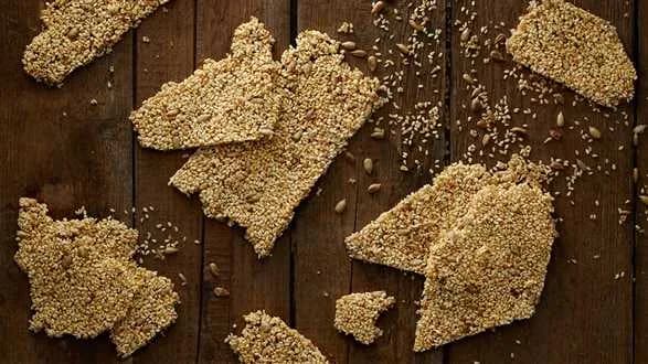 Miodowe sezamki ze słonecznikiem