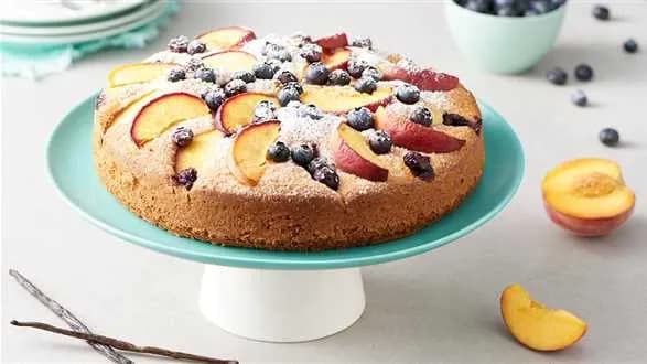 Ciasto borówkowo-brzoskwiniowe