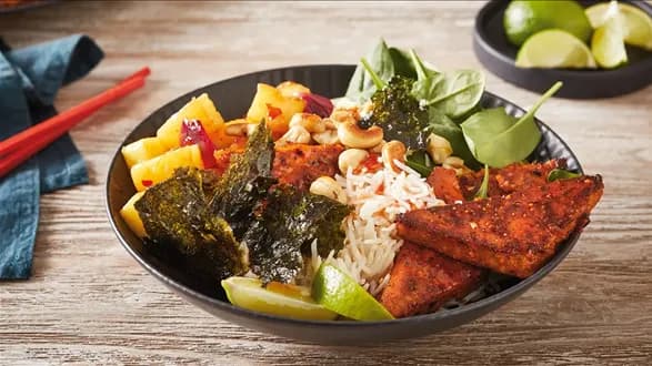 Wegetariański bowl w stylu japońskim