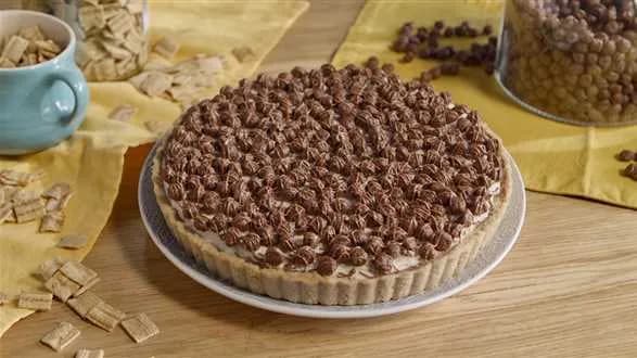 Tarta waniliowa na spodzie z płatków cynamonowych