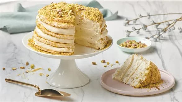 Sans rival, czyli przekładaniec królewski z pistacjami