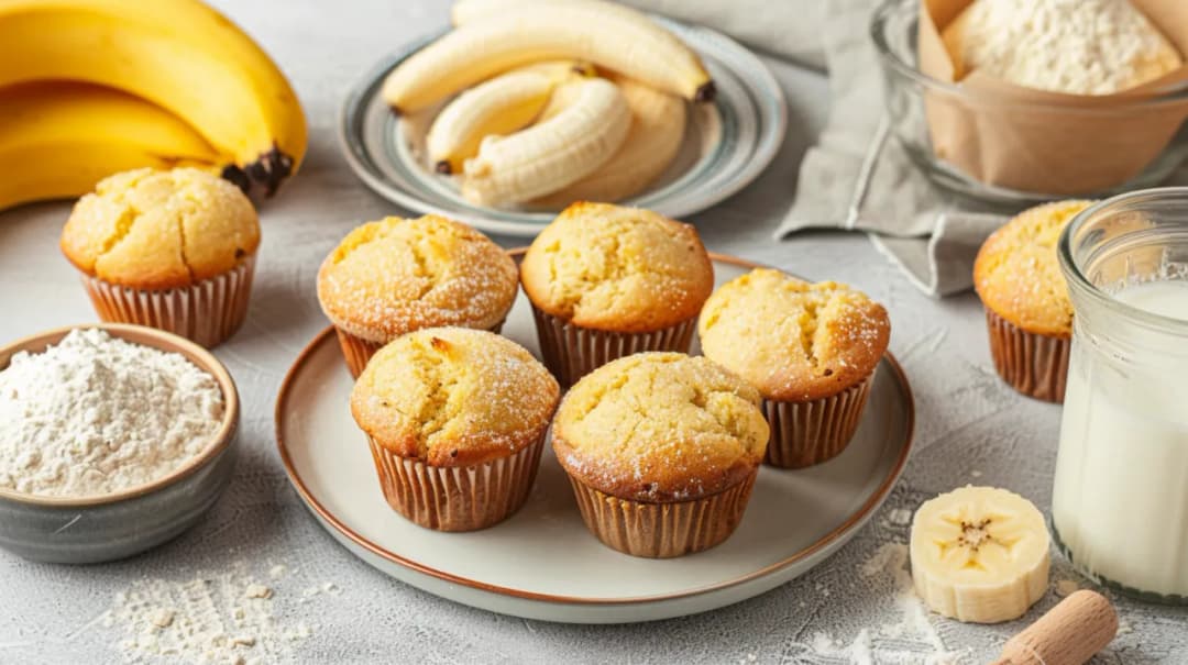 Babeczki bananowe BLW: Zdrowe, bez jajek, idealne dla najmłodszych
