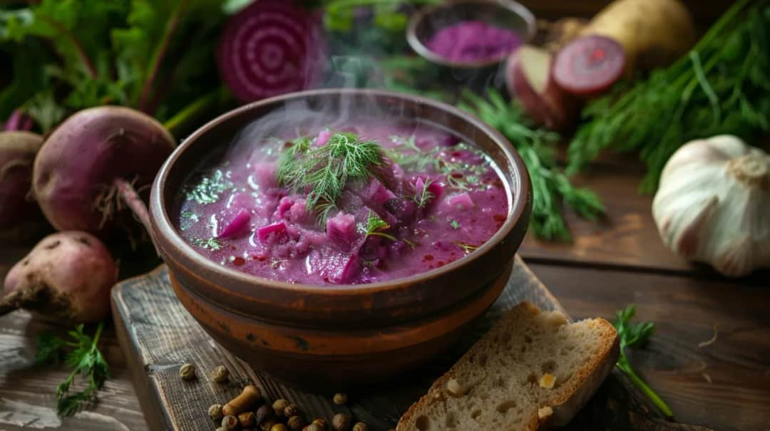 Barszcz ukraiński w wersji wege: Oto przepis na pyszną roślinną zupę Barszcz ukraiński w wersji wege: Oto przepis na pyszną roślinną zupę